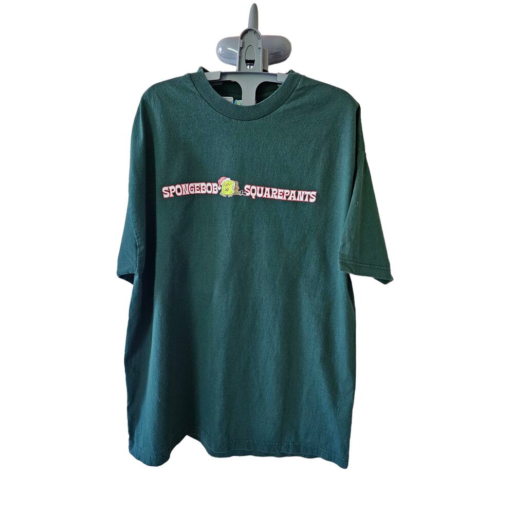 Spongebob Squarepants Vintage 2002 Graphic Christmas T-Shirt 23" P to P